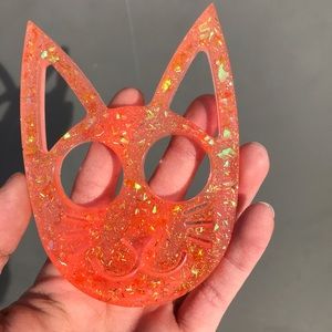 Self defense kitty keychain